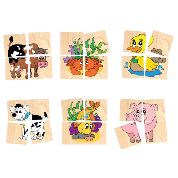  Đồ chơi ghép hình 10 con vật Winwin Toys 