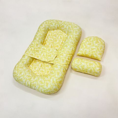  Đệm ngủ ngon di động cho bé (kèm gối chống trào ngược và gối gác chân) 0787 - BabyOne 