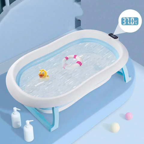  Bồn tắm gấp gọn có nhiệt kế cho trẻ em BT14 