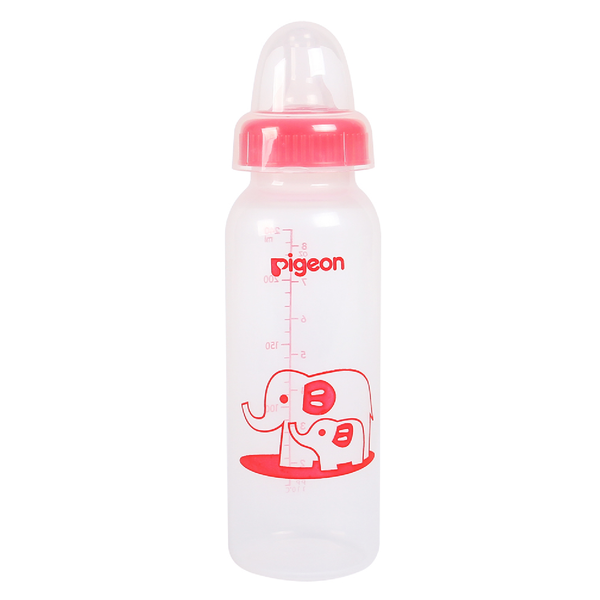  Bình sữa Pigeon nhựa PP Voi Đỏ 240ml 
