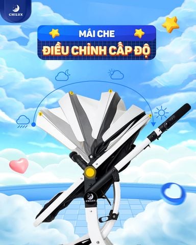  Xe đẩy nôi cho bé cao cấp chilux S1.9 