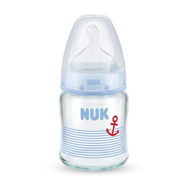  Bình sữa NUK thủy tinh 120ml núm ti Silicone S1 - M 
