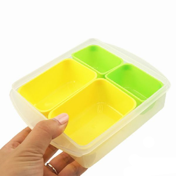  Bộ 4 khay chia đồ ăn dặm 