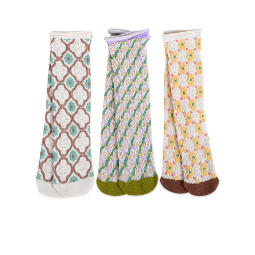  Vớ (tất) lưới cổ cao cao cấp thêu nổi 3D 2005 (Freesize) - VO2005.FS 