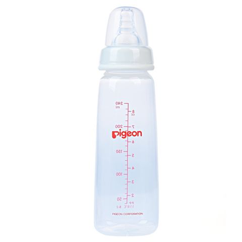  Bình sữa Pigeon nhựa PP cổ hẹp vuông 240ml 
