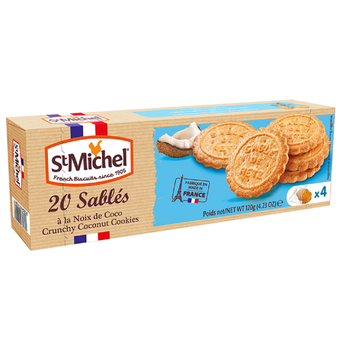  Bánh quy bơ St Michel Sables dừa 120g 