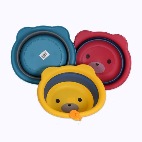  Thau/chậu rửa mặt gấp gọn (32x28x10cm) - Hình Gấu 