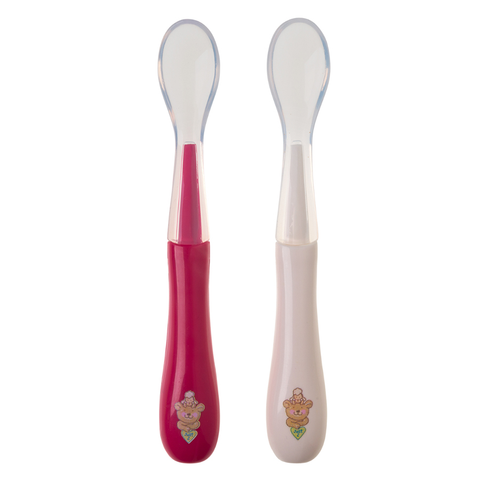  Bộ muỗng silicon raspberry, white 