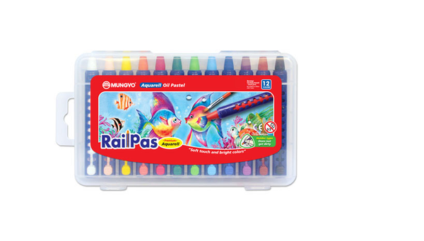  Bút sáp 2 màu Mungyo Watercolor MRCA-12 