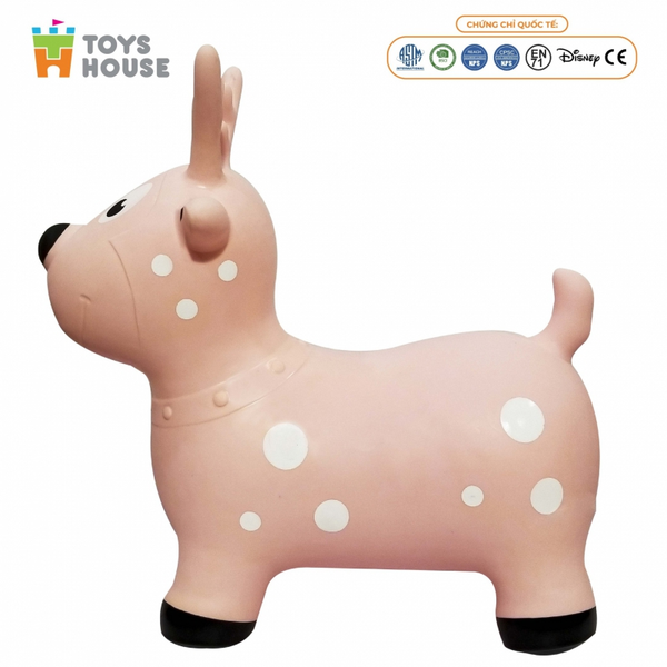  Thú nhún bơm hơi Toys House hình tuần lộc (12 tháng +) 