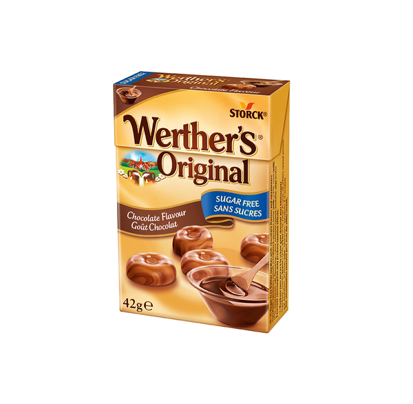  Kẹo Caramen kem socola Werther 42g (Không Đường) 