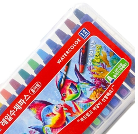  Bút sáp 2 màu Mungyo Watercolor MRCA-12 