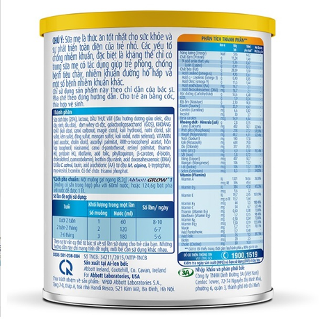  Sữa bột Abbott Grow 1 (G- Power) 400g 