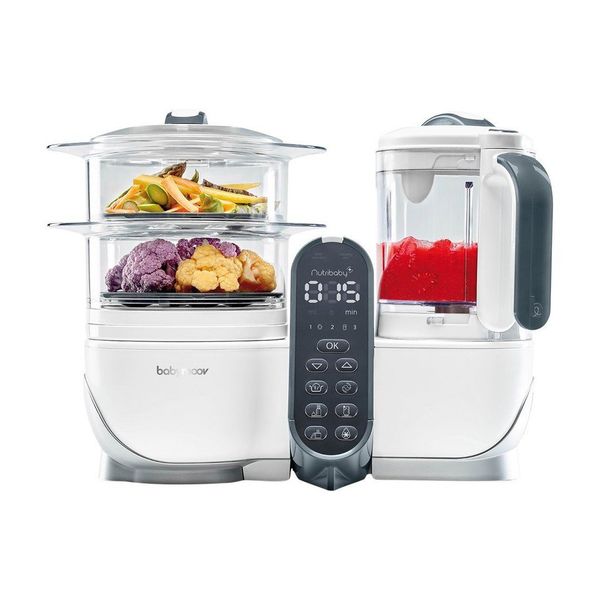  Máy tiệt trùng xay hấp đa năng Nutribaby Plus 5in1 Babymoov (màu kem) 