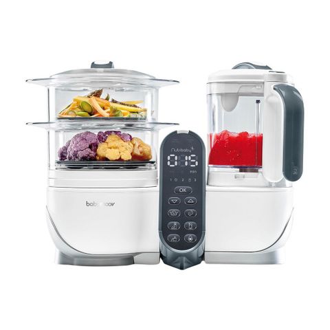  Máy tiệt trùng xay hấp đa năng Nutribaby Plus 5in1 Babymoov (màu kem) 