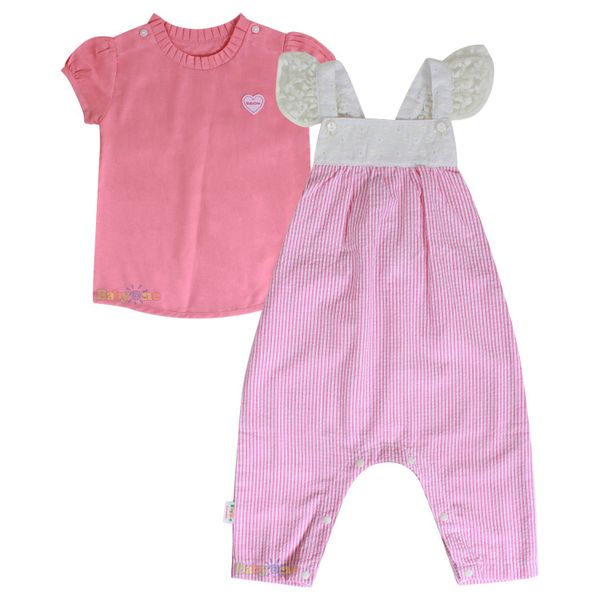  Set yếm bé gái SET0538 - BabyOne 