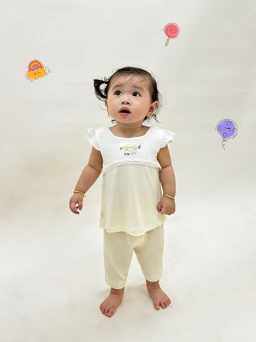  Bộ ngắn bé gái tay cánh tiên 1749 