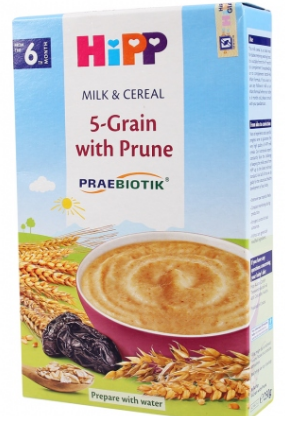  2918 - Bột sữa dinh dưỡng Hipp ngũ cốc tổng hợp Mận Tây (250g) 