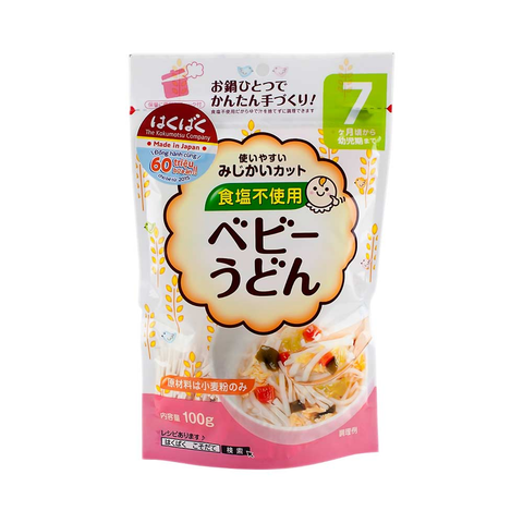  Mì ăn dặm Hakubaku Udon 100g( 7 tháng trở lên ) 