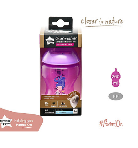  Bình sữa tự nhiên Tommee Tippee 260ml Tím - 422573 