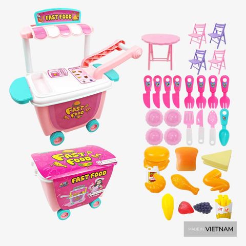  Đồ chơi xe đẩy bán thức ăn nhanh HT7620 - 8936075211060 