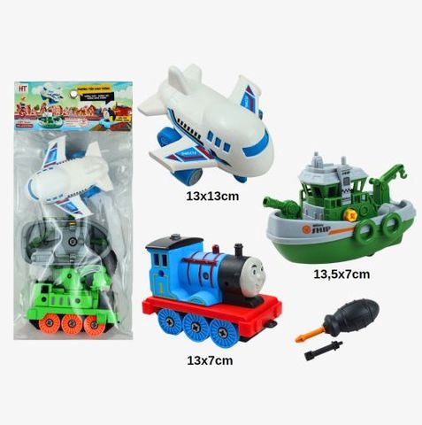  Đồ chơi máy bay, tàu thủy lắp ráp HT7764 - 8936075214672 