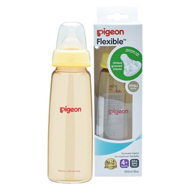 Bình sữa Pigeon nhựa PPSU cổ hẹp 240ml 