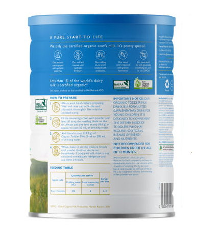  Sữa bột Bellamy's Organic số 4 900g (trên 36 tháng) 