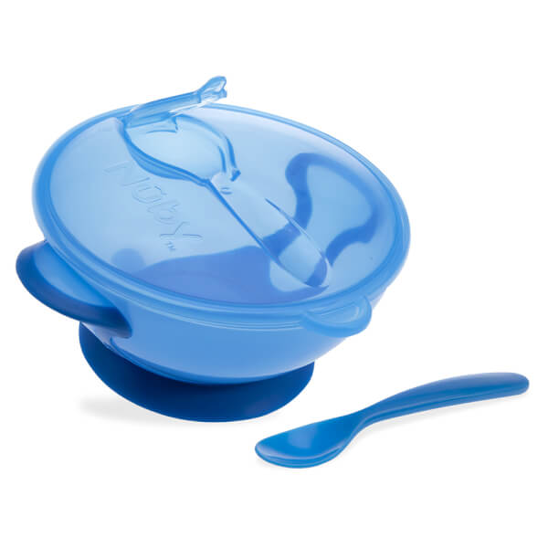 Plato Antiderrame Plato Antiderrame Con Cuchara Para Bebé: ¡La hora de la comida, sin preocupaciones! - Plato Antiderrame Con Cuchara Para Bebe
