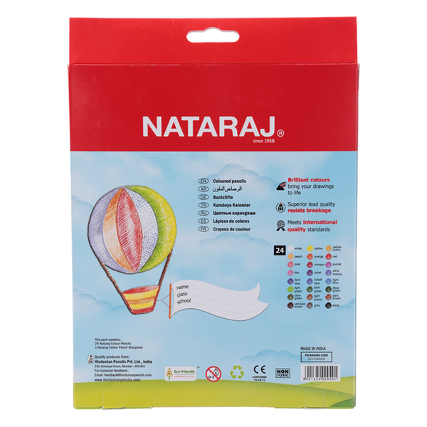  Bút chì dài 24 màu NATARAJ F24 