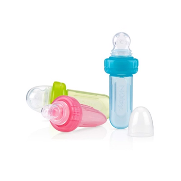  Bình bóp thức ăn chống hóc silicon, có nắp đậy 30ml 