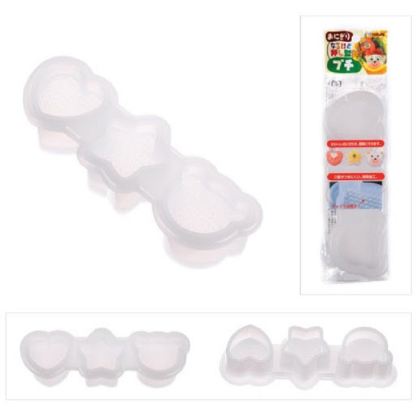  Bộ 3 hộp khuôn tạo hình trứng, cơm Inomata 