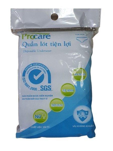  Quần lót miễn giặt TC Procare Nữ size XL 