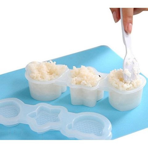  Bộ 3 hộp khuôn tạo hình trứng, cơm Inomata 