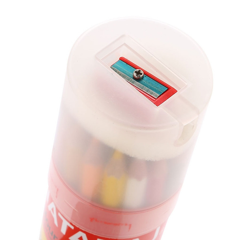  Bút chì dài NATARAJ 24 màu hộp tròn 