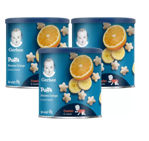  Gerber Puuffs Cam Chuối 49g 