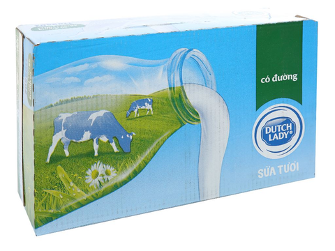  Sữa tiệt trùng Dutch Lady có đường 180ml 