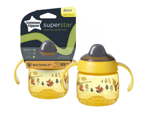  Bình tập uống nước vòi mút kháng khuẩn chống tràn Tommee Tippee 190ml (từ 4 tháng) 