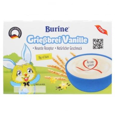  1912 - Cháo sữa Burine vị vani dành cho trẻ từ 6 tháng tuổi 