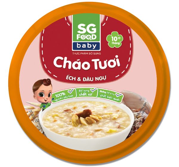  Cháo tươi Baby ếch đậu ngự 240g SGF 