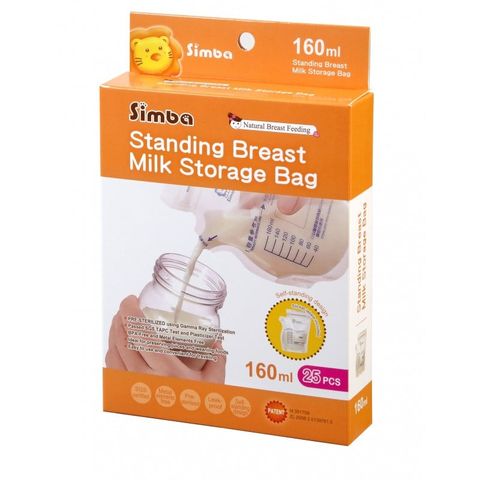  Túi trữ sữa 3D Simba dung tích 260ml hộp 25 cái 