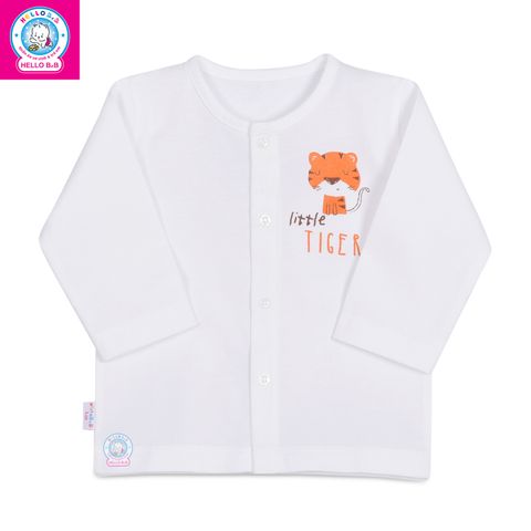  Áo cài giữa trắng tay dài AL0001 (hình in ngẫu nhiên) - HELLO BnB 