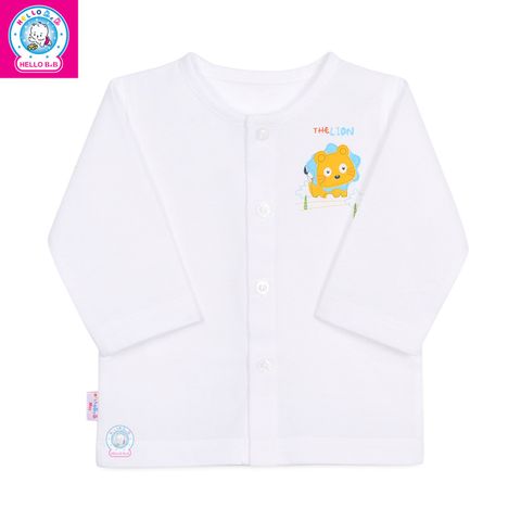  Áo cài giữa trắng tay dài AL0001 (hình in ngẫu nhiên) - HELLO BnB 