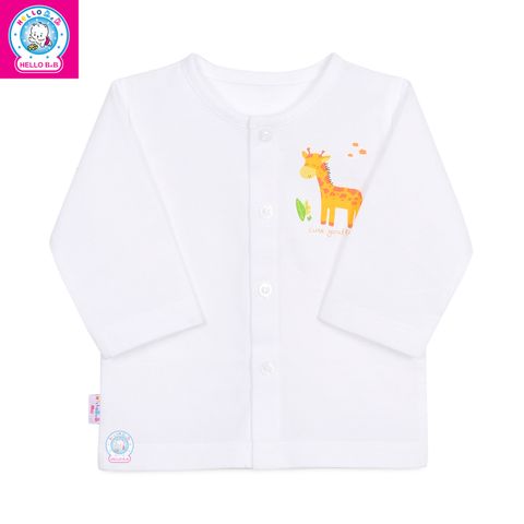 Áo cài giữa trắng tay dài AL0001 (hình in ngẫu nhiên) - HELLO BnB 