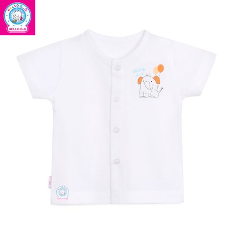  Áo cài giữa trắng tay ngắn AL0002 (hình in ngẫu nhiên) - HELLO BnB 