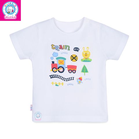  Áo nút vai trắng tay ngắn 0012 