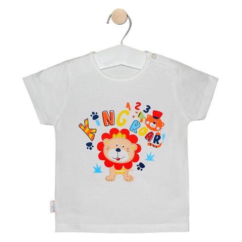  Áo nút vai trắng tay ngắn 0012 