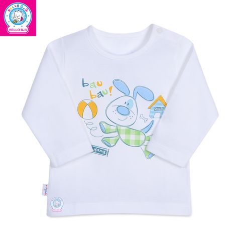  Áo nút vai trắng tay dài 0013 