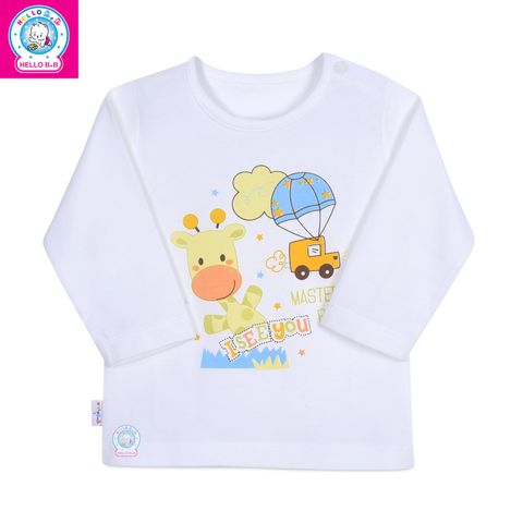  Áo nút vai trắng tay dài 0013 