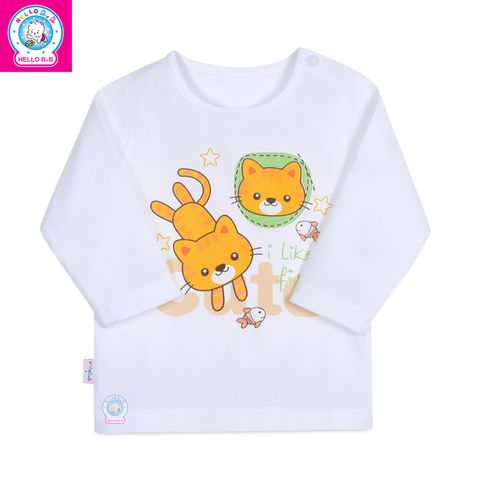  Áo nút vai trắng tay dài 0013 